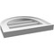 Ekena Millwork Round Top Surface Mount PVC Gable Vent w/ 2"W x 1-1/2"P Brickmould Frame, 14"W x 12"H GVPRT14X1202SN - alternate 3